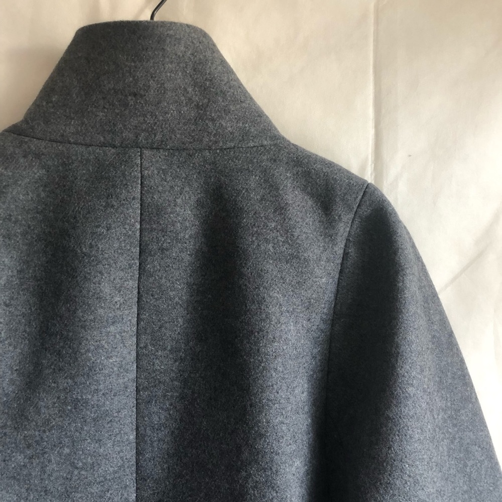 Fay Gray Wool Blend Cape Style Flared Jacket XS - Picture 5 of 7